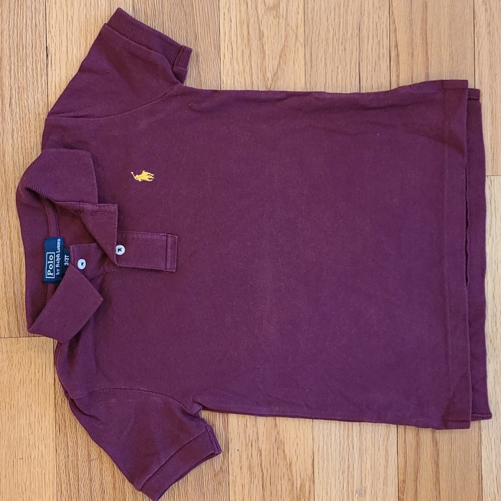 Polo Ralph Lauren Cotton Mesh Polo Shirt; size 3/3T